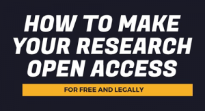 How to make your research Open Access - infographic