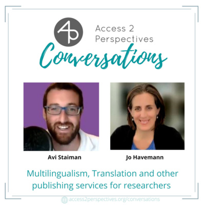 Multilingualism and Translation as publishing services for researchers – A conversation with Avi Staiman
