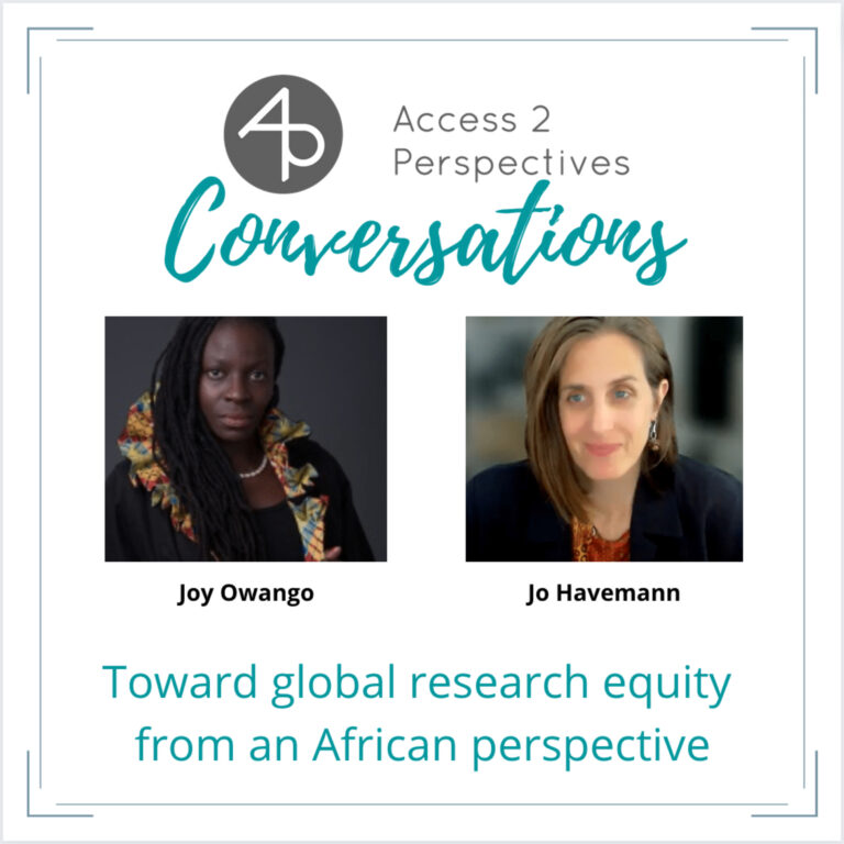 Toward Global Research Equity from an African perspective – A conversation with Joy Owango